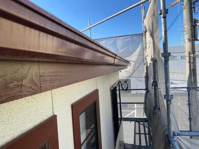 加古川市の降雹被害に遭った樋